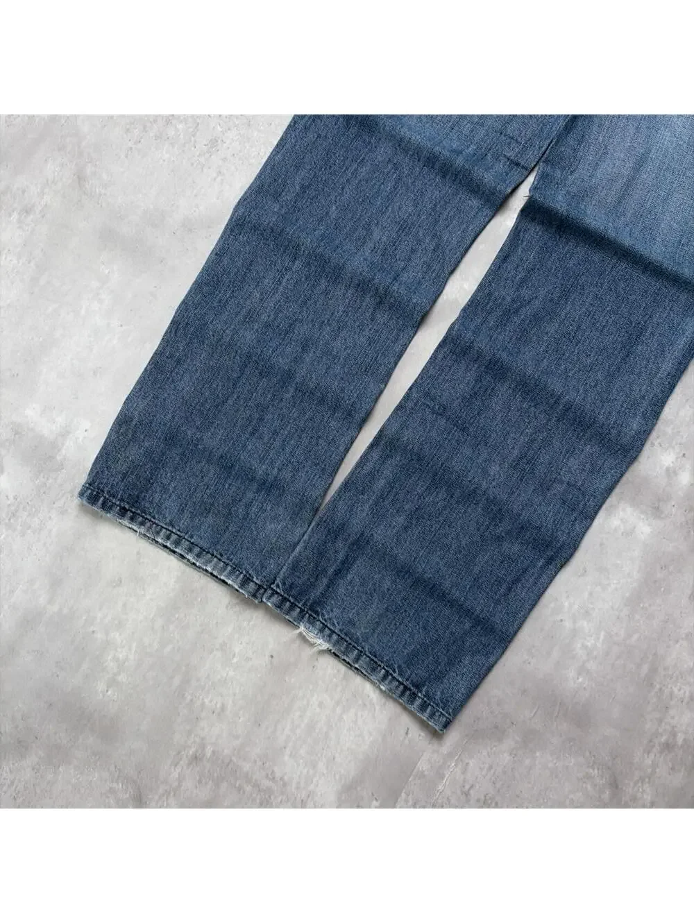 Y2K Dark Wash True Religion Grunge Billy Big T Straight Denim Jeans
